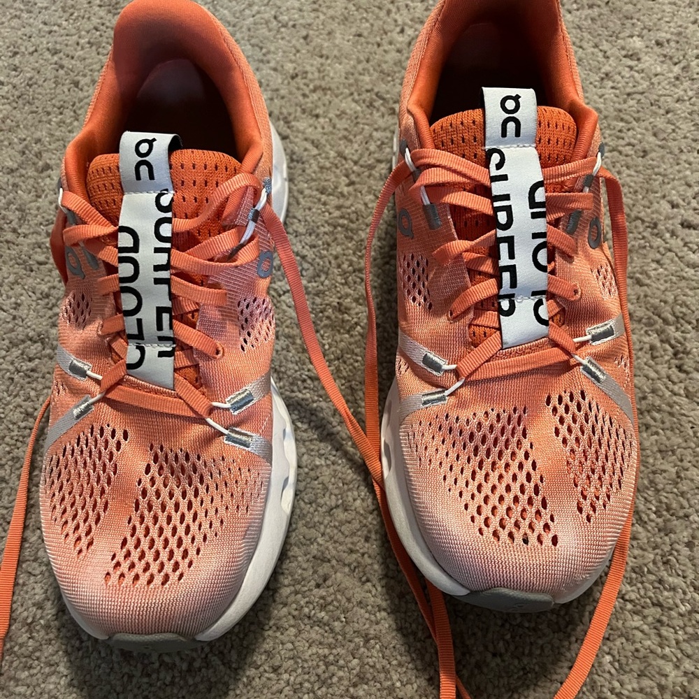 On Running Women's Athletic Shoes in Vibrant Orange